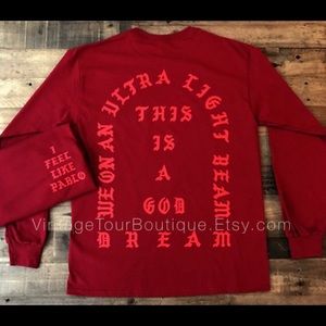 Kanye I feel like pablo unisex tour shirt (faux)